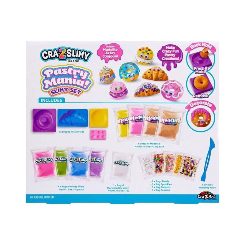 Cra-Z-Art Pastry Mania - Slime Ζαχαροπλαστείο, Φτιάξε Γλυκά από Slime (6+ Ετών) CRSLIM33