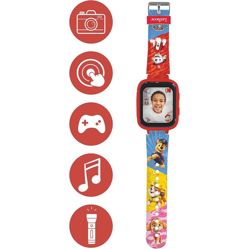 Paw Patrol Ψηφιακό Ρολόι-Κάμερα με Οθόνη Αφής & Παιχνίδια | Lexibook DMW070PA 5+ Ετών