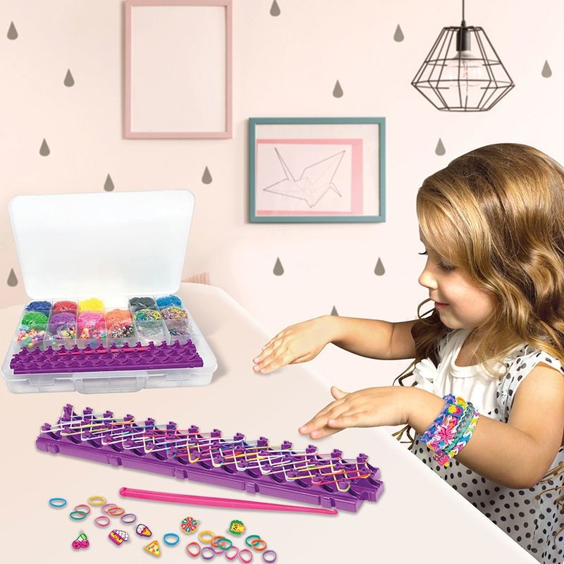 Cra-Z-Loom All-In-One Studio - Βαλιτσάκι με Αργαλειό, 5600 Λαστιχάκια & Αξεσουάρ (8+ Ετών) Lexibook CRLOOM7