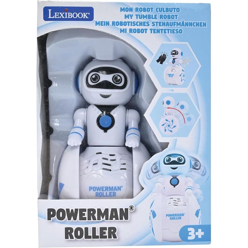 Powerman Roller Διαδραστικό Ρομπότ με Γυροσκόπιο, Ήχο & Φως 3+ Ετών | Lexibook ROB01