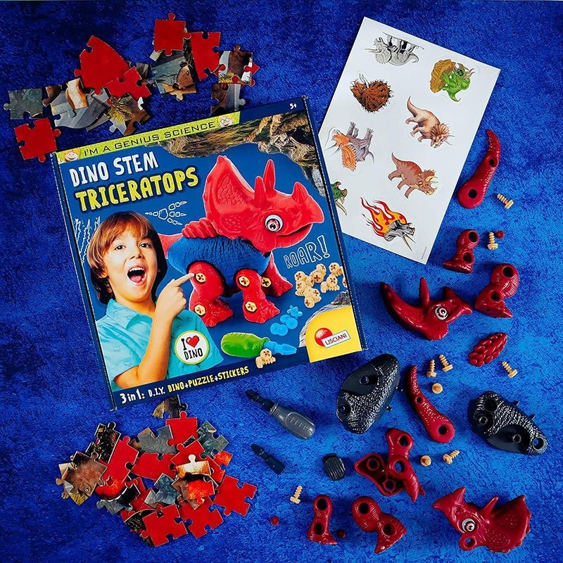 Dino STEM Τρικεράτοπας I'm A Genius - DIY Εκπαιδευτικό Σετ 5+ Ετών Lisciani 92420