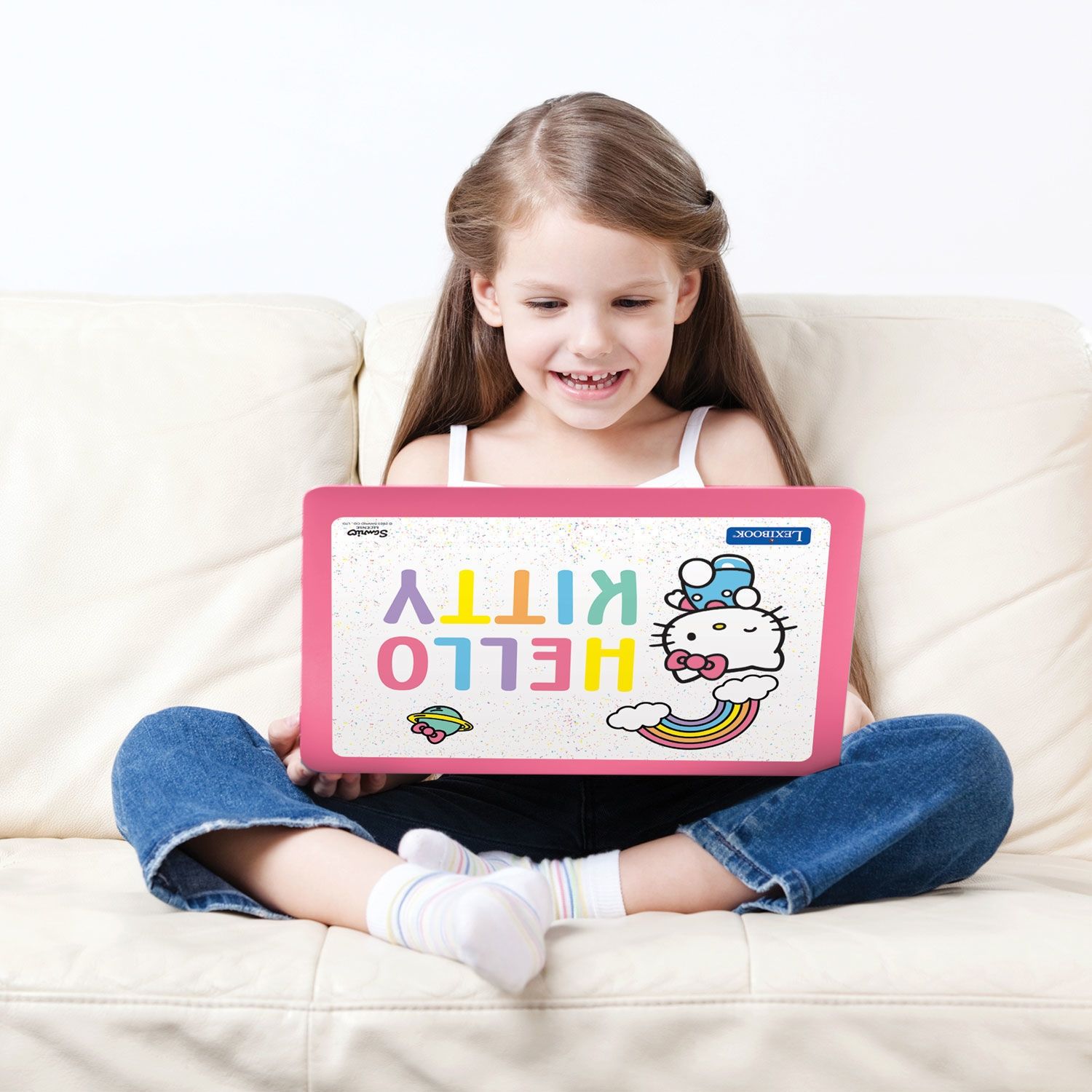 Δίγλωσσο Εκπαιδευτικό Laptop Hello Kitty με Ποντίκι 4+ Ετών - 124 Δραστηριότητες Lexibook JC598HKi8