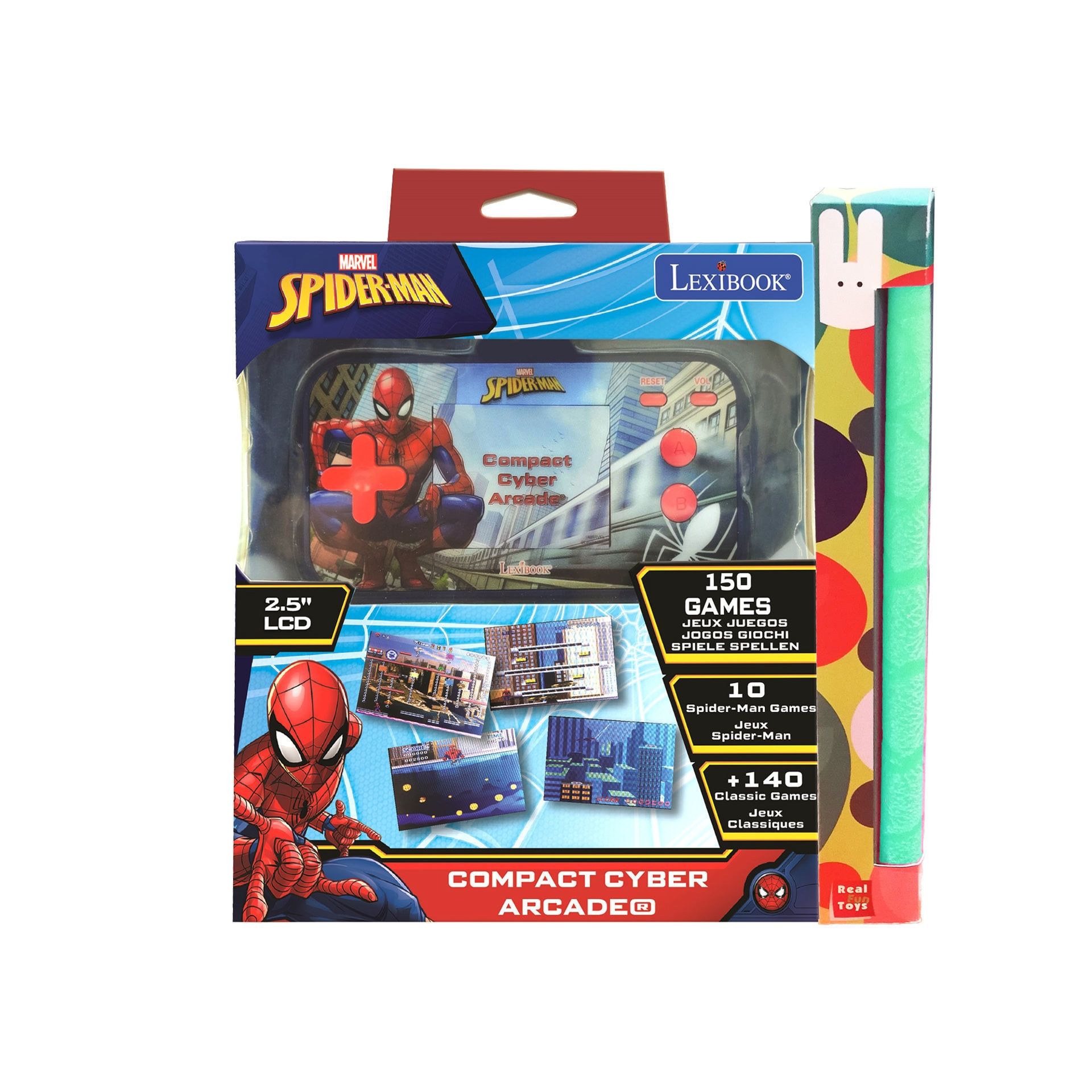 Φορητή Ηλεκτρονική Κονσόλα με 150 Παιχνίδια Spiderman JL2367SP/