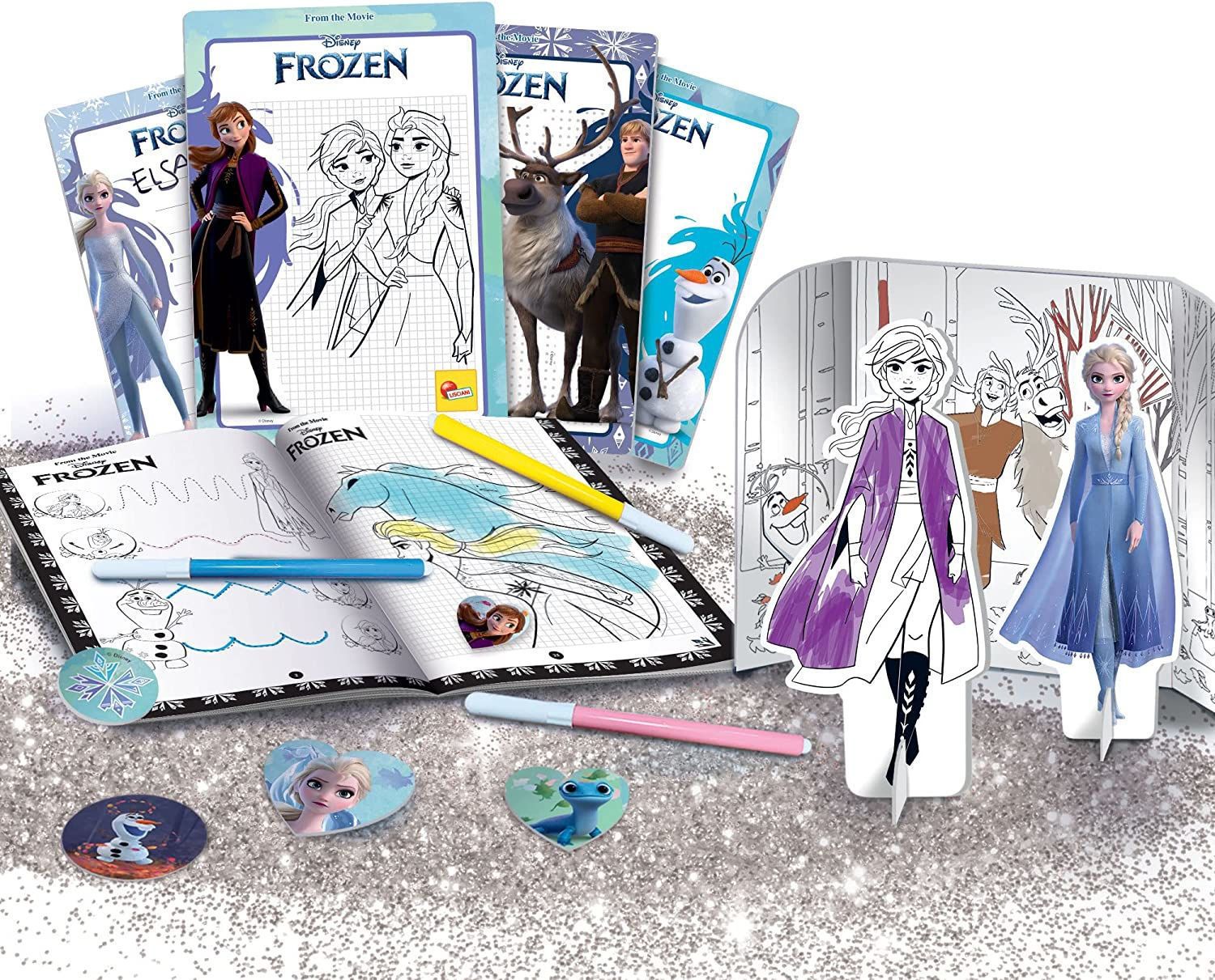 Σακίδιο Frozen Σχεδιάζω & Χρωματίζω Lisciani | Δημιουργικό Σετ με Άννα & Έλσα για Παιδιά 4+