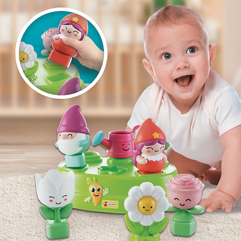 Carotina Baby Edu Shapes - Κήπος με Νάνους & Λουλούδια (Παιχνίδι Σχημάτων) Lisciani 109951