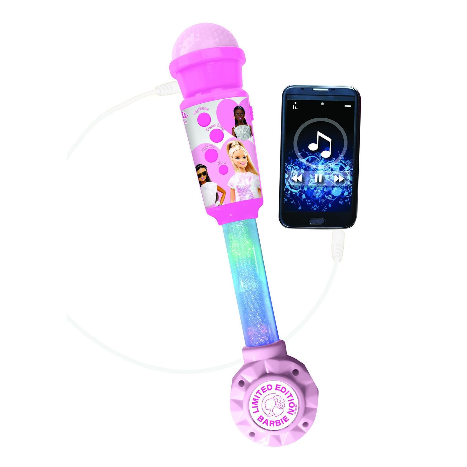 Μικροφώνο Barbie Trendy Me Φώτισμο Και Ηχείο Lexibook MIC90BB
