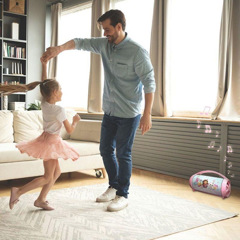 Gabby's Dollhouse Wireless Bluetooth Ηχείο με Φως & Μικρόφωνο Karaoke Lexibook | Φορητό Παιδικό Ηχείο BTP585GDHZ