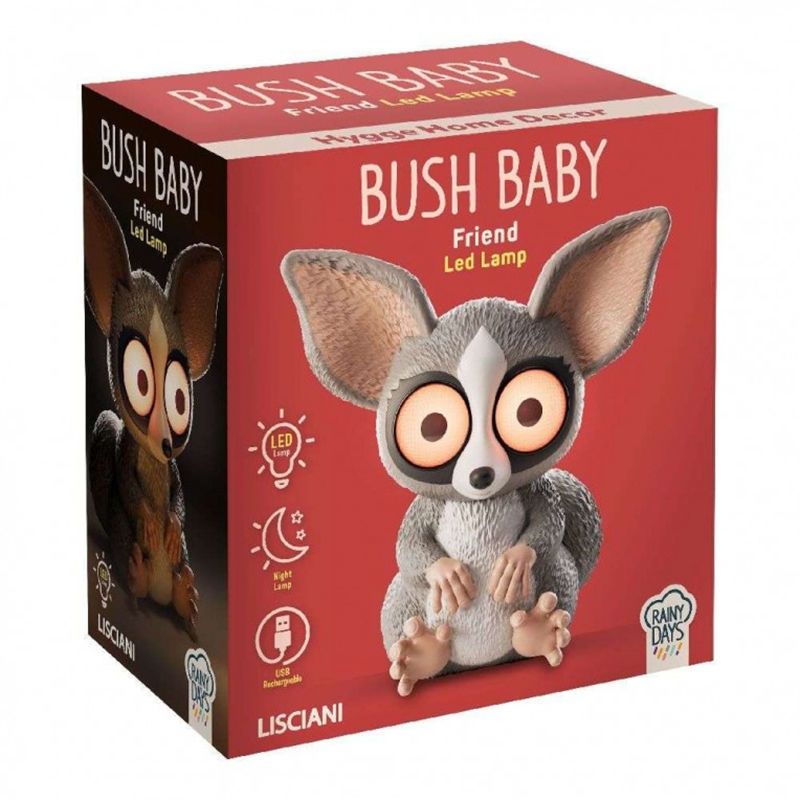 Lisciani Rainy Days Bush Baby LED Φωτιστικό – Νυχτερινή Λάμπα με Ρυθμιζόμενη Ένταση & USB Type-C - 113583