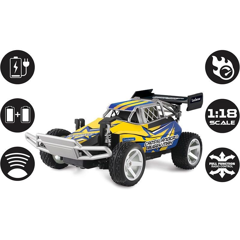 Lexibook Crosslander Buggy Max RC Τηλεκατευθυνόμενο Off-Road 1:18 – Έως 15 km/h - RC22