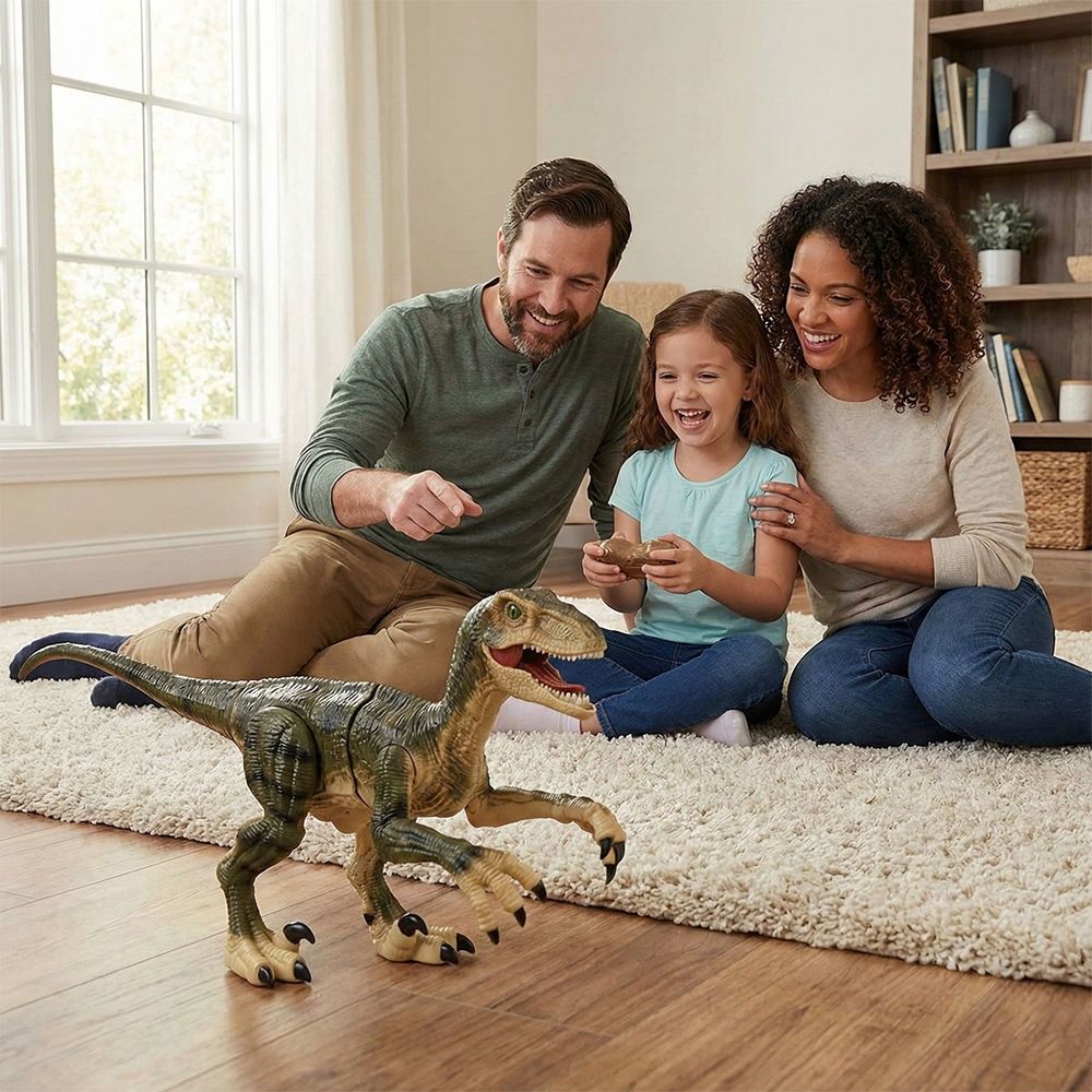 Lexibook RC Velociraptor DINO01 - Τηλεκατευθυνόμενος Δεινόσαυρος με Φωτεινά & Ηχητικά Εφέ