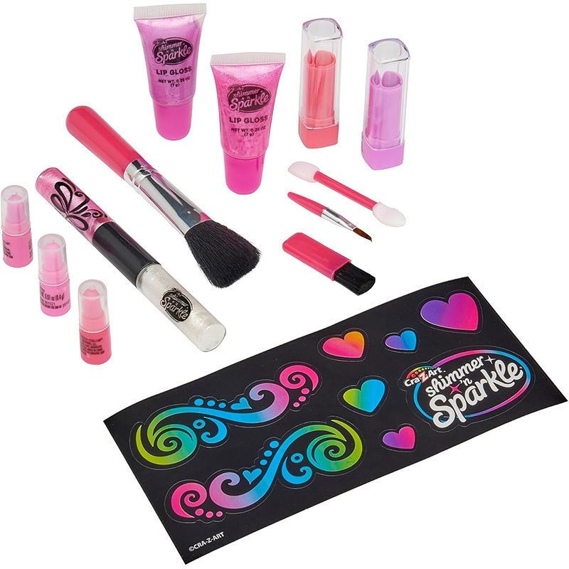 Cra-Z-Art My Look Glitter Makeover Studio - Βαλιτσάκι Μακιγιάζ με 40 Προϊόντα & Καθρέφτη (8+ Ετών) Lexibook CRSS23