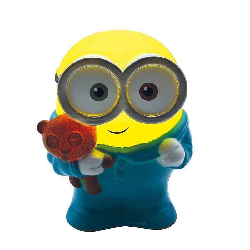 3D Φως Νυκτός Minions με Αλλαγή Χρωμάτων - LED Παιδικό Φωτάκι 13cm για Δωμάτιο- Lexibook NLJ01DES