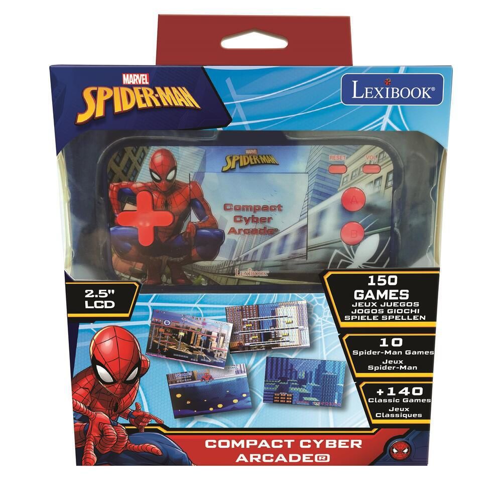 Φορητή Ηλεκτρονική Κονσόλα με 150 Παιχνίδια Spiderman JL2367SP/